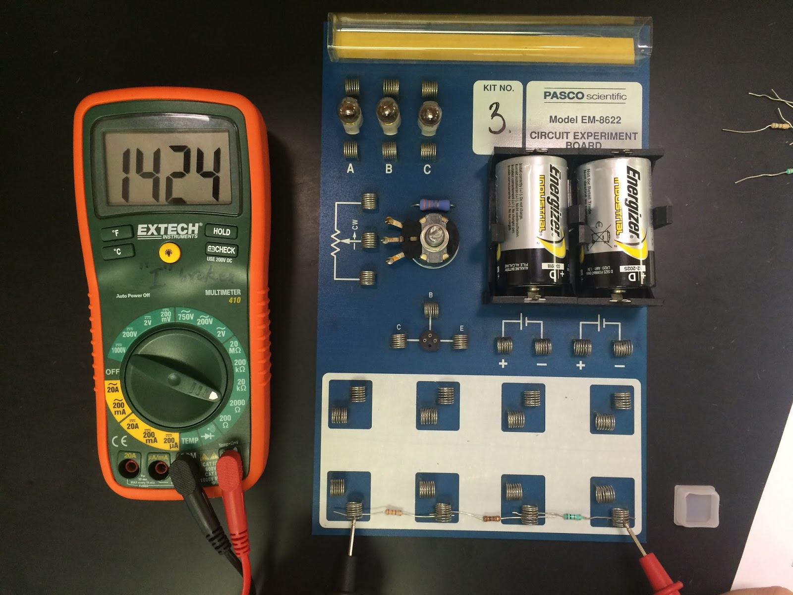 Physics Lab a Good Place to Do Physics Resistors in series