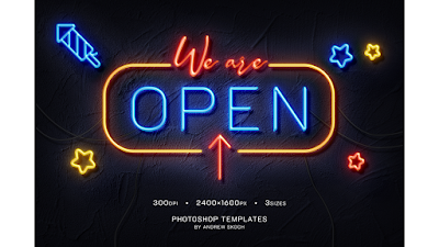 Neon Wall Logo Creator Templates Download In PSD Files