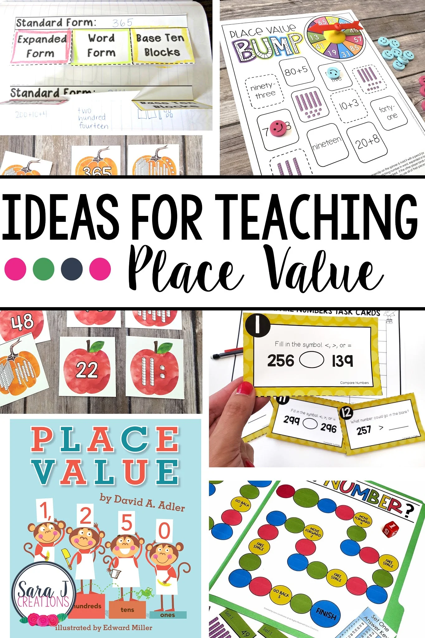 A round up of games, videos, books, manipulatives and freebies to help teach place value.