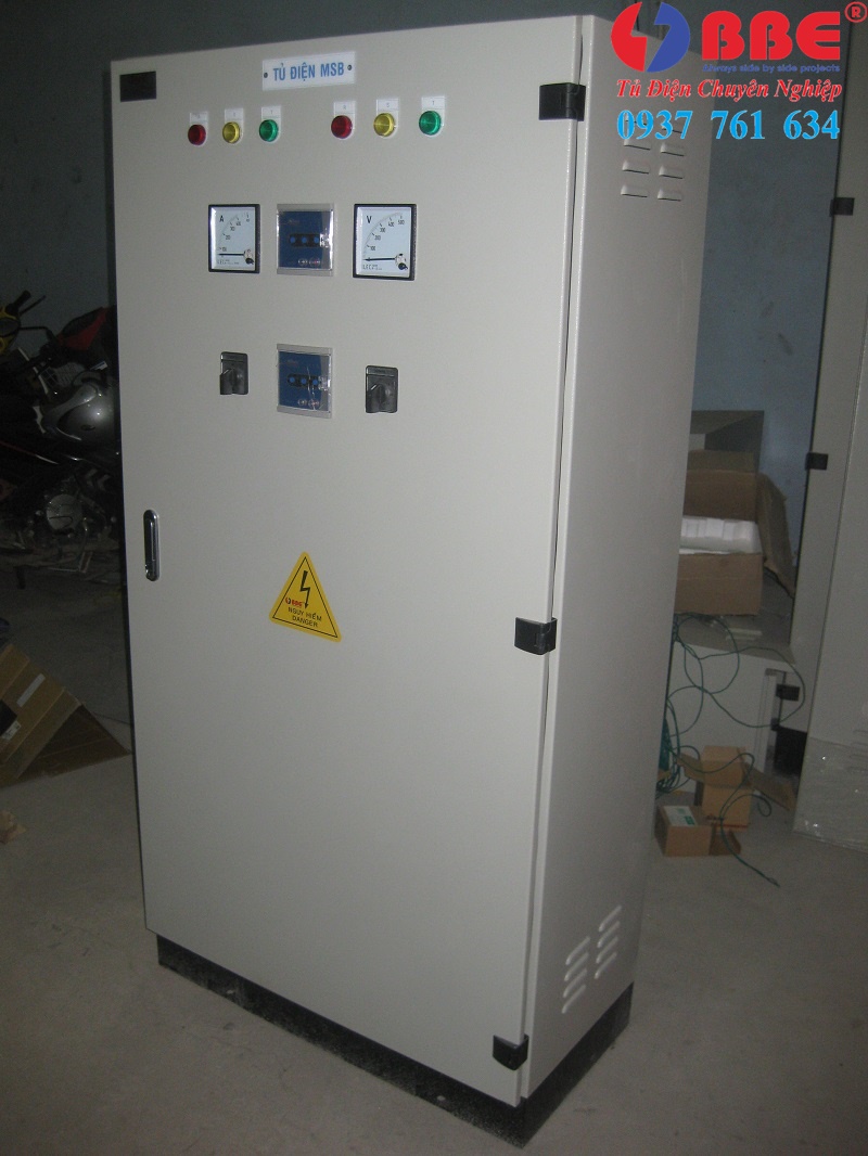 Tủ điện phân phối MSB 100A cho nhà 4 tầng - Tủ Điện Sài Gòn