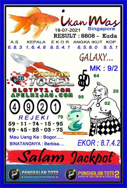 Prediksi Syair Singapore 18 Juli 2021 Syair Sgp Pangkalantoto