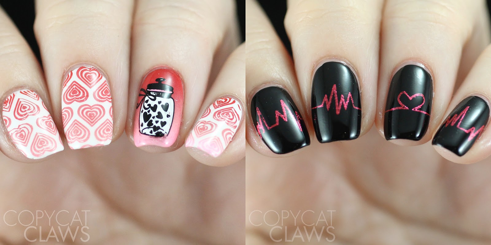 Copycat Claws: Maniology M117 Stamping Plate and Galentine