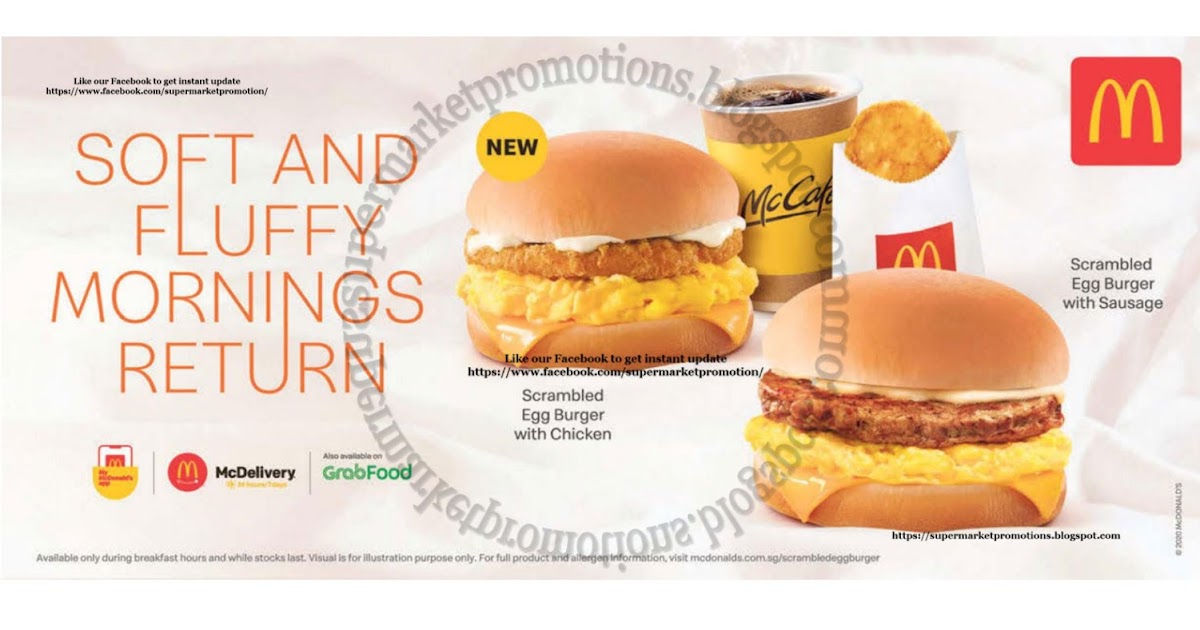 McDonald's Breakfast Deals 04 September 2020 Supermarket Promotions