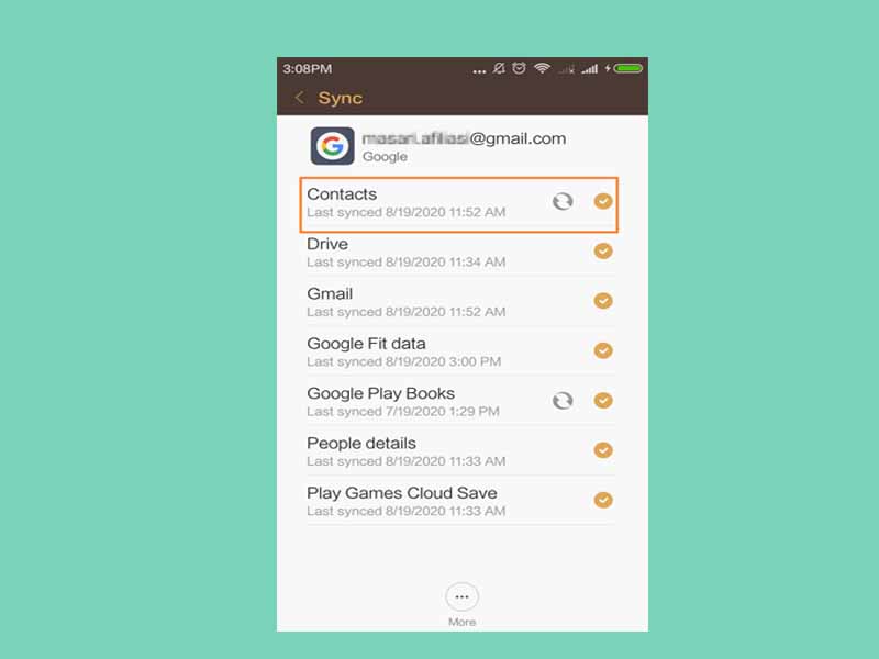 Cara Backup Kontak Android ke Gmail ANGOPS