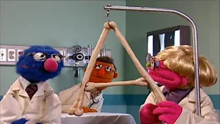 Grover plays the doctor in the A's Anatomy sketch. Doctor Grover wants to surgery the letter A. Sesame Street Preschool is Cool ABCs With Elmo