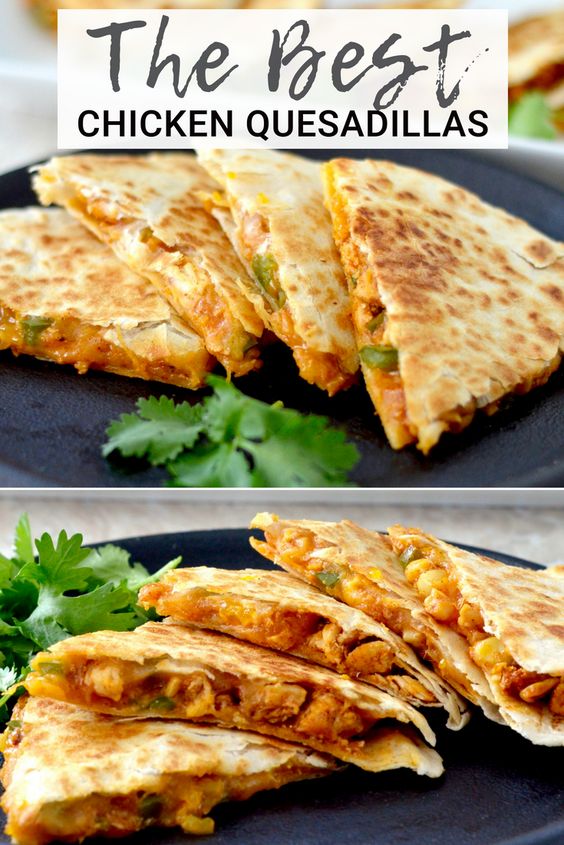 This is the Best Chicken Quesadilla Recipe EVER! It’s a unique, quick, easy, delicious dinner recipe that is ready in under 30 minutes and loaded with sneaky veggies!