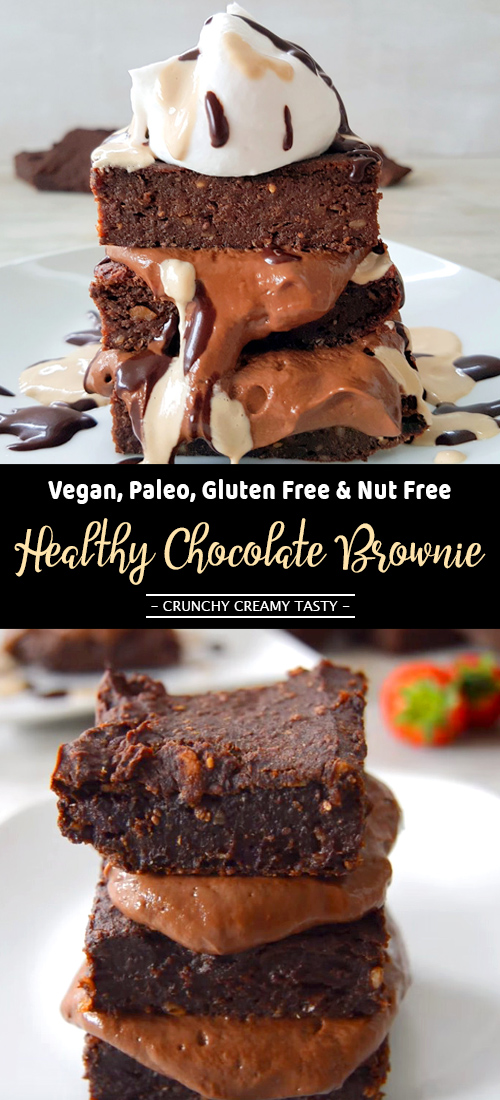 Healthy Chocolate Brownie Recipe Vegan, Paleo, Gluten Free & Nut Free