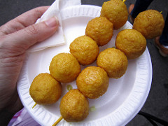 Almond fish balls