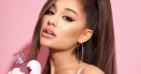 Ariana Grande poses for the Thank U, Next perfume campaign
