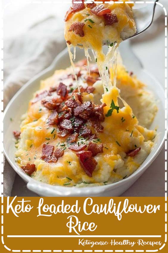 Keto Loaded Cauliflower Rice Allice White