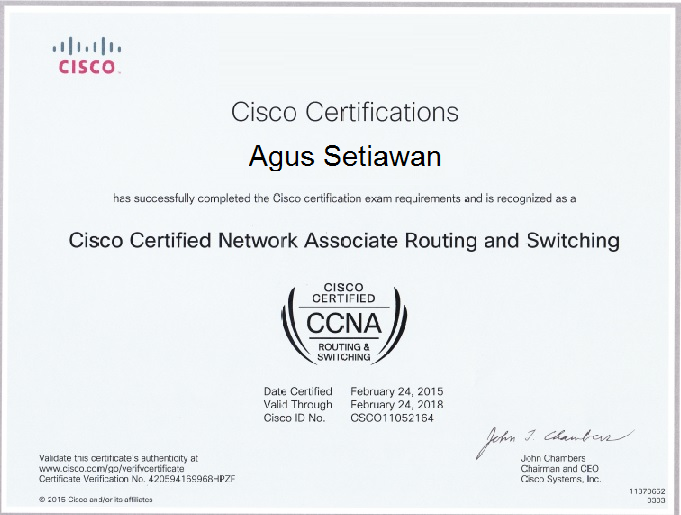 Mengenal Macam-Macam Sertifikasi Cisco Mengenal Macam-Macam Sertifikasi Cisco