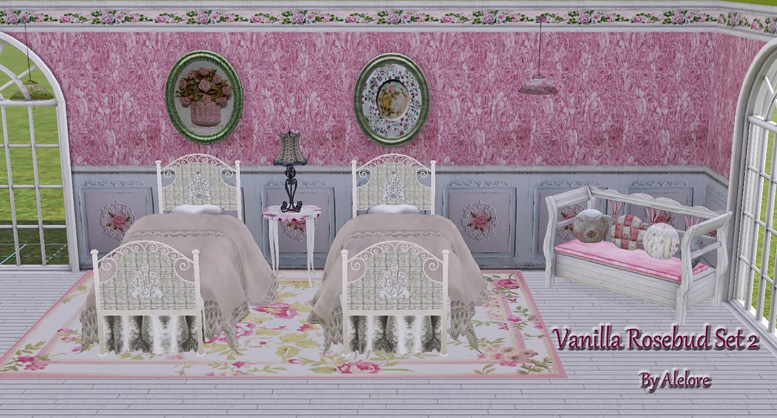 My Sims 3 Blog Vanilla Rosebud Set by Alelore