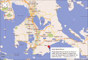 Where it's at on the map. (google maps for virgin beach resort in laiya batangas)