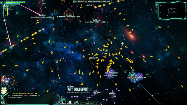 Screenshot of combat screen in The Last Federation