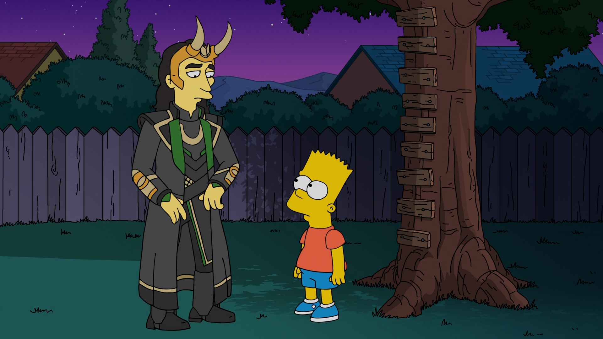 Los Simpson La buena, el malo y Loki 2021 HD 1080p Latino Castellano 1