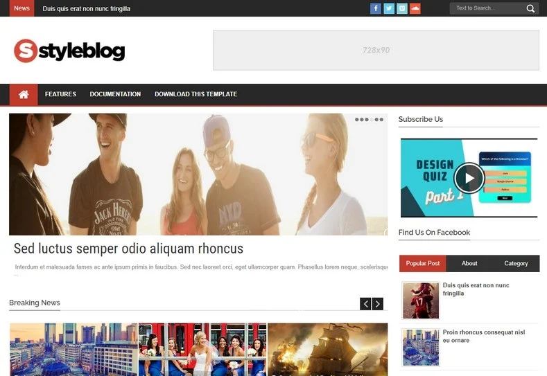 Style Blog Blogger Template