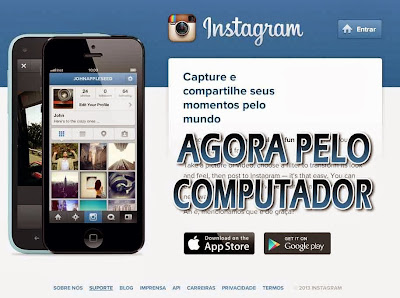 Instagram online para pc