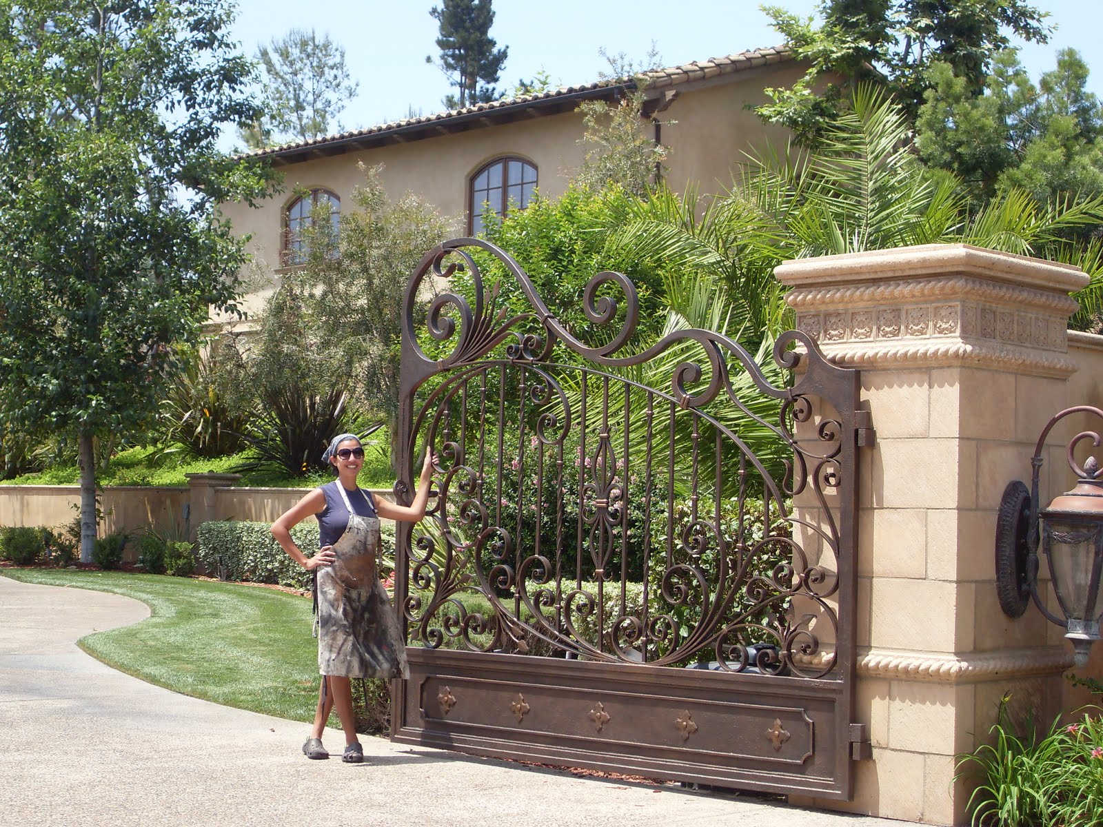Wrought Iron Maiden Oil Rubbed Bronze Gates