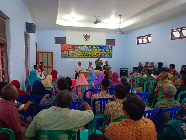 Tatap Muka Tim Wasev TMMD Reg 105 Dengan Warga Desa Jimbung Tatap Muka Tim Wasev TMMD Reg 105 Dengan Warga Desa Jimbung