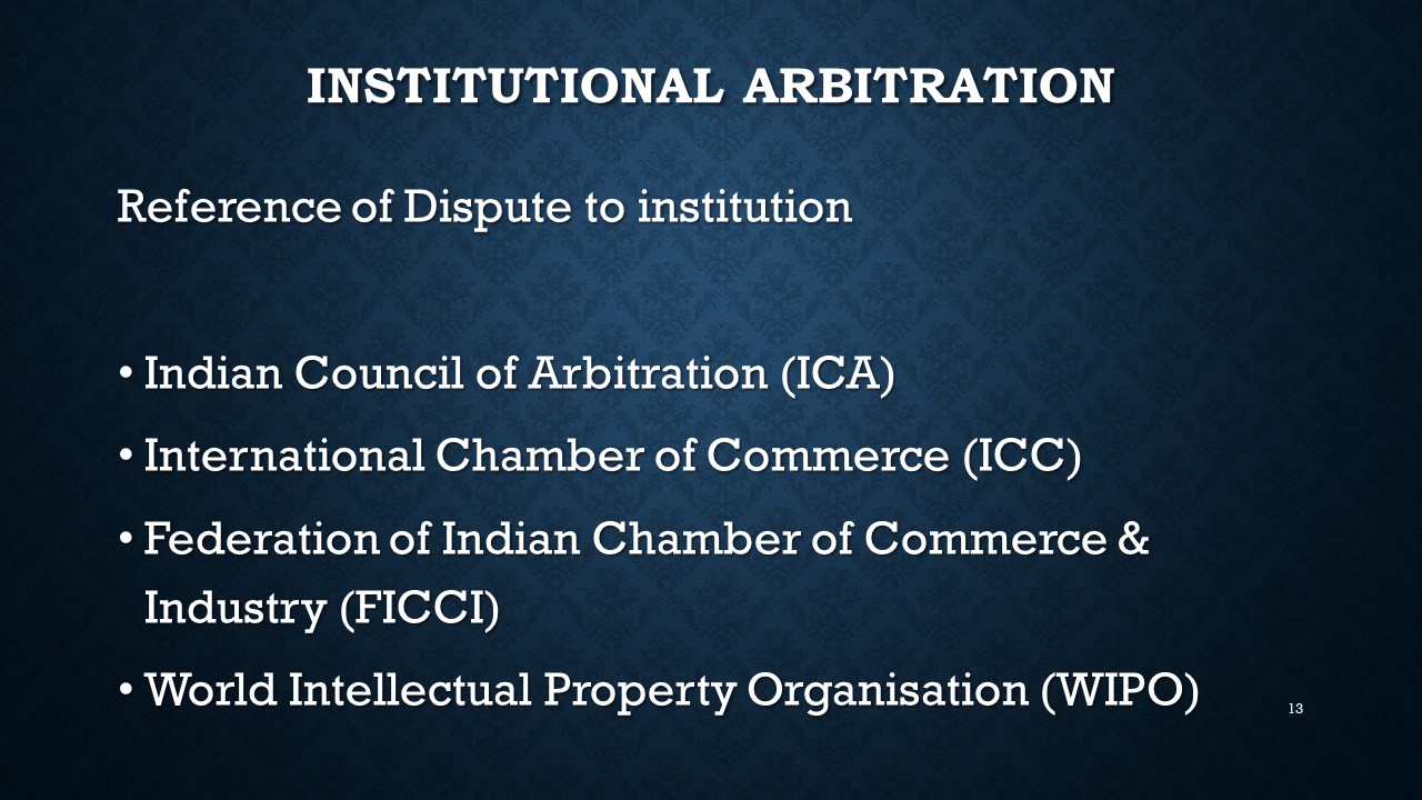 Legal Point Arbitration Meaning and Kinds [PPT]