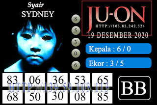 syair sydney juon