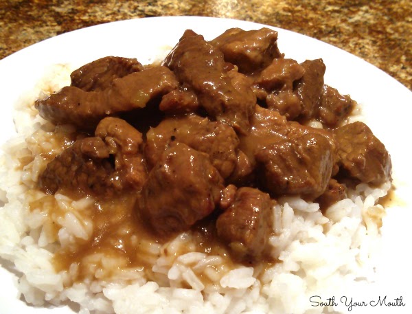 Stewed Beef (Beef Tips) with Gravy