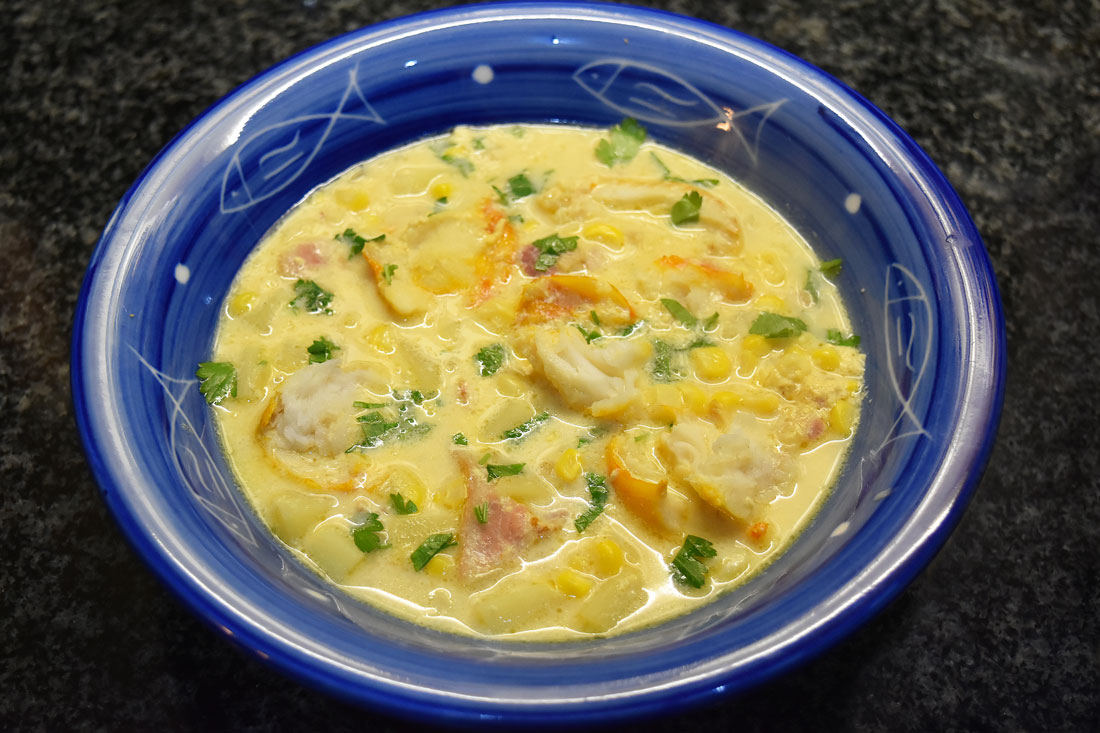 . On the MENU this week. Smoked Haddock and Sweet Corn Chowder