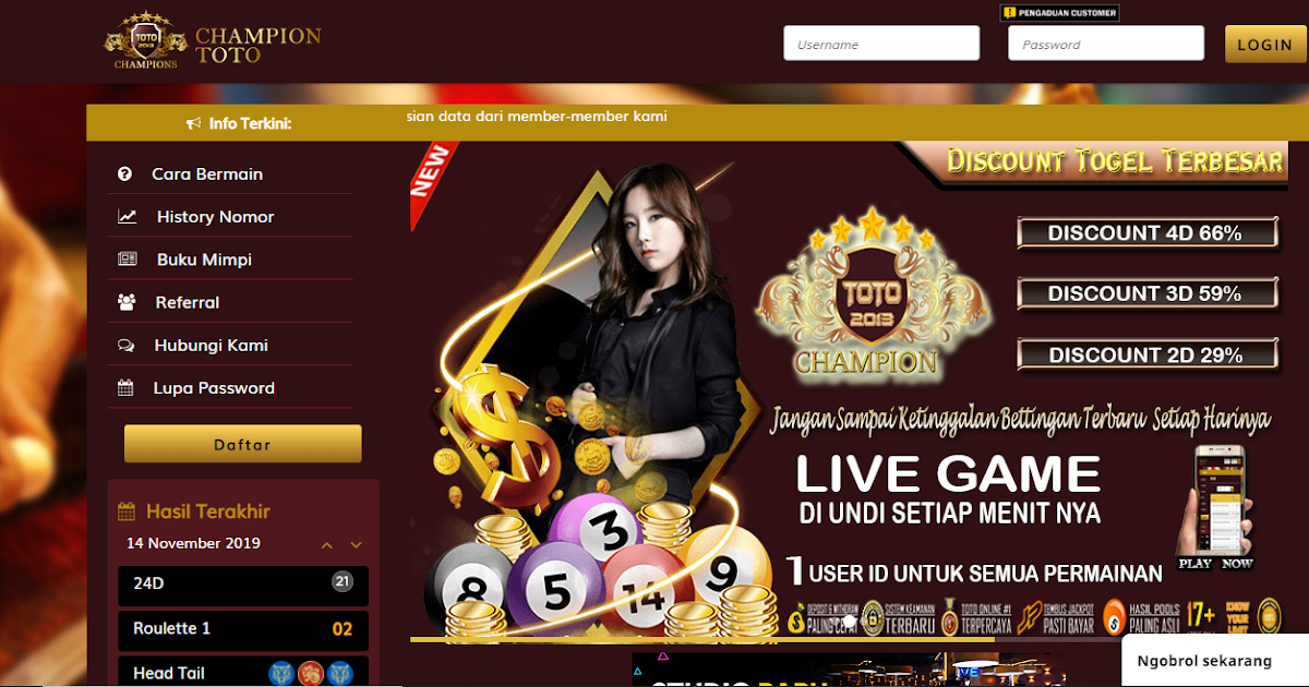 CHAMPIONTOTO SITUS TOGEL RESMI DAN TERPERCAYA Champions Toto
