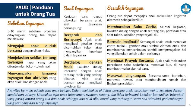 Panduan Belajar Dari Rumah Minggu Ke 5 (BDR) 1 - 5 Januari 2021 Di Televisi Republik Indonesia (TVRI) Untuk Jenjang Pendidikan PAUD Dan Sekolah Dasar (SD)