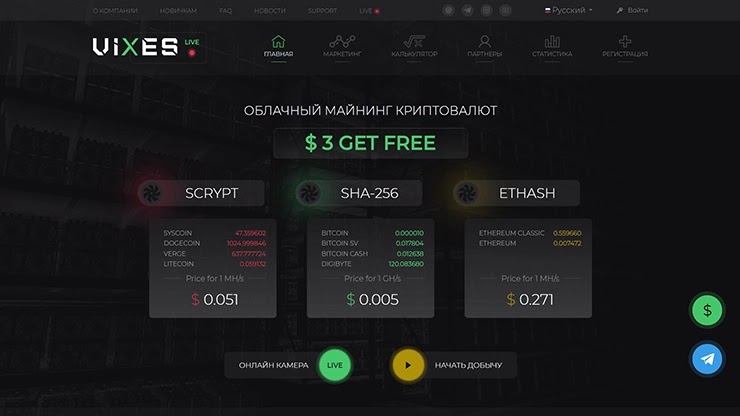 150 BTC от институционального инвестора в проект Vixes 150 BTC от институционального инвестора в Vixes