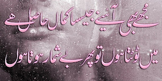 mirror and love two lines urdu poetry 2013