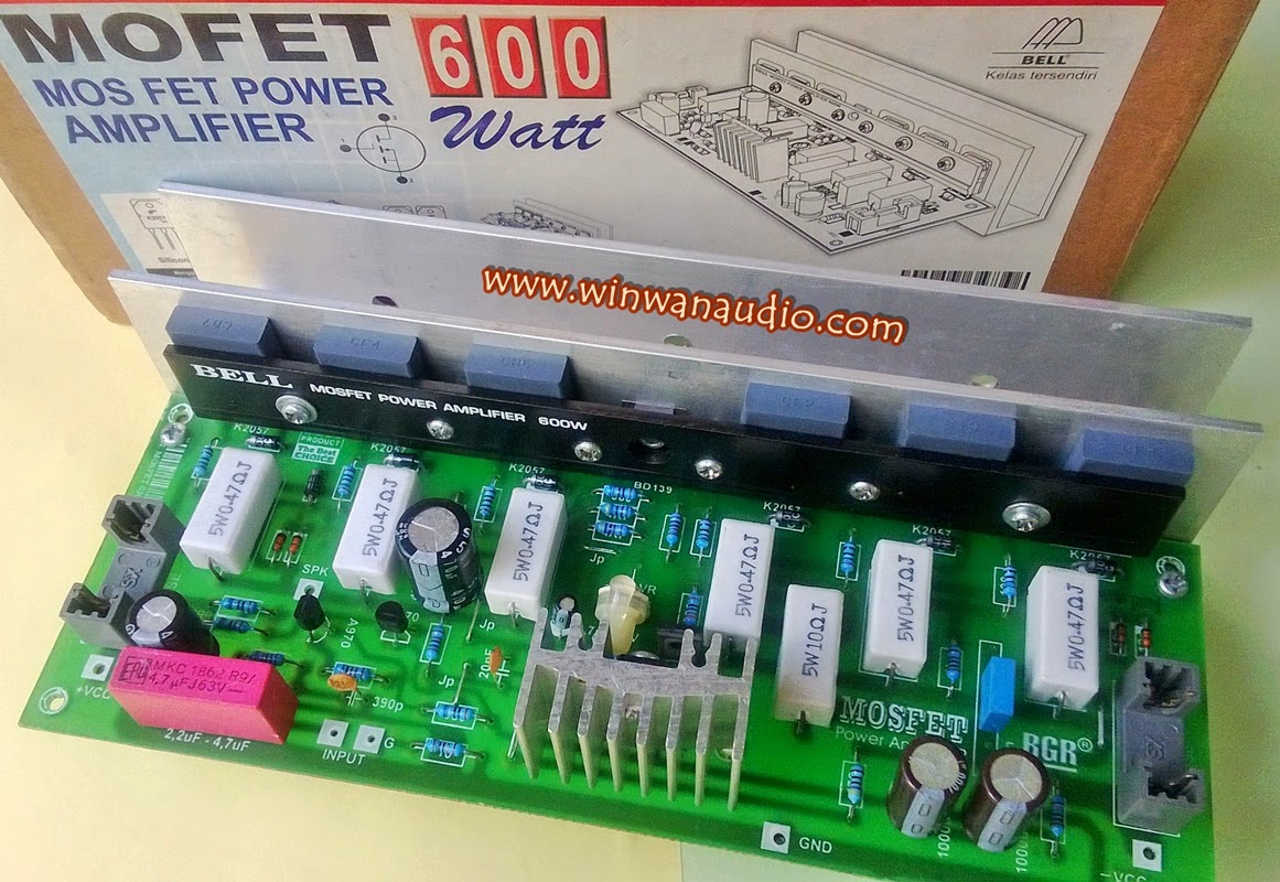 WIN WAN AUDIO Kit Amplifier Mosfet (Mofet 2x600 Watt)
