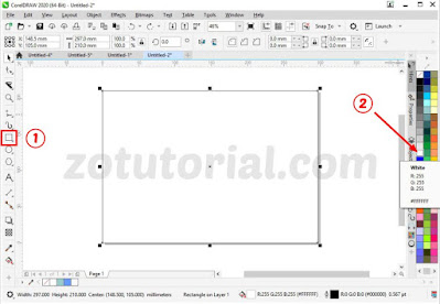 Membuat Backgroud Gradasi 3 Warna di CorelDRAW 2020