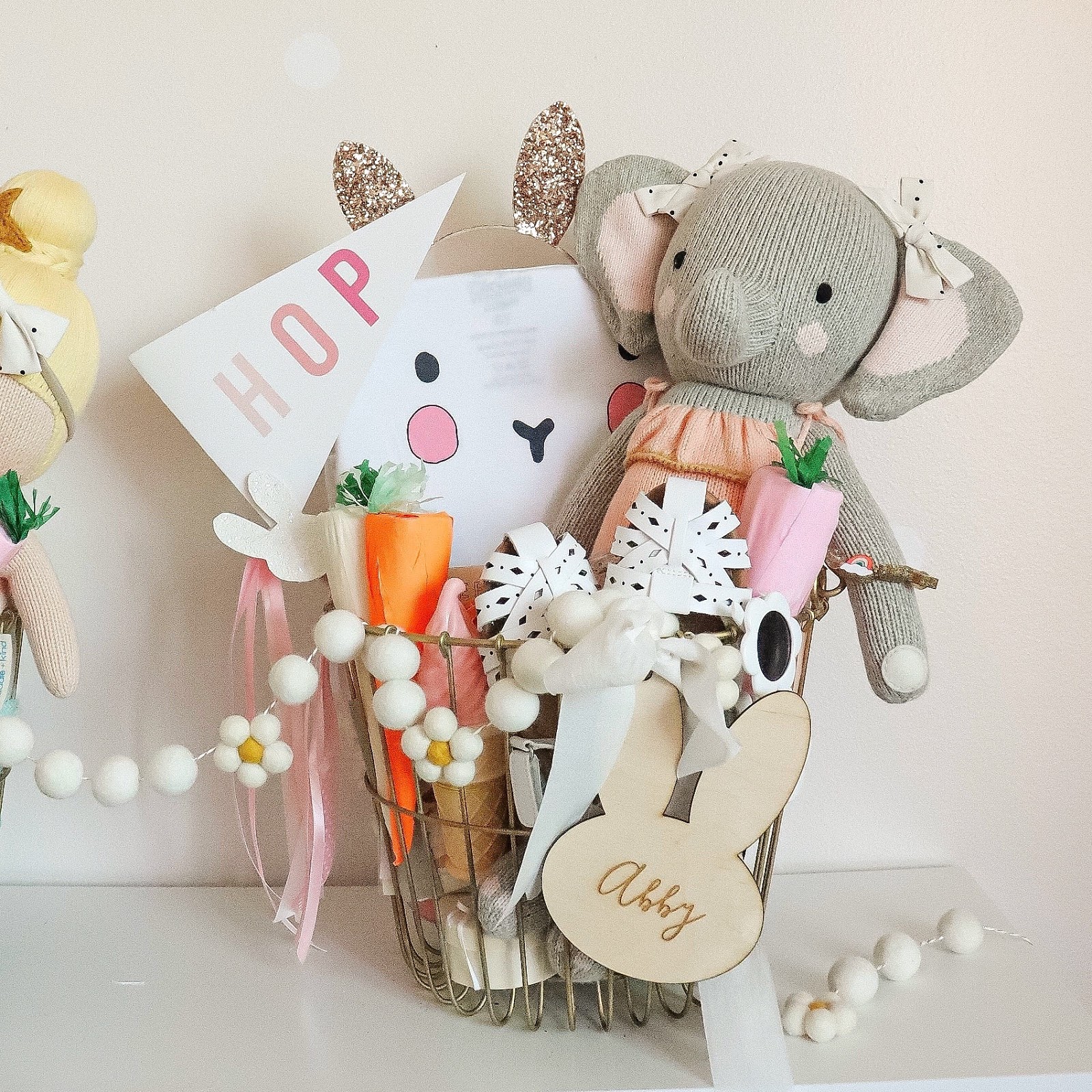 MAMA Jots Girls Easter Basket Baby + Toddler