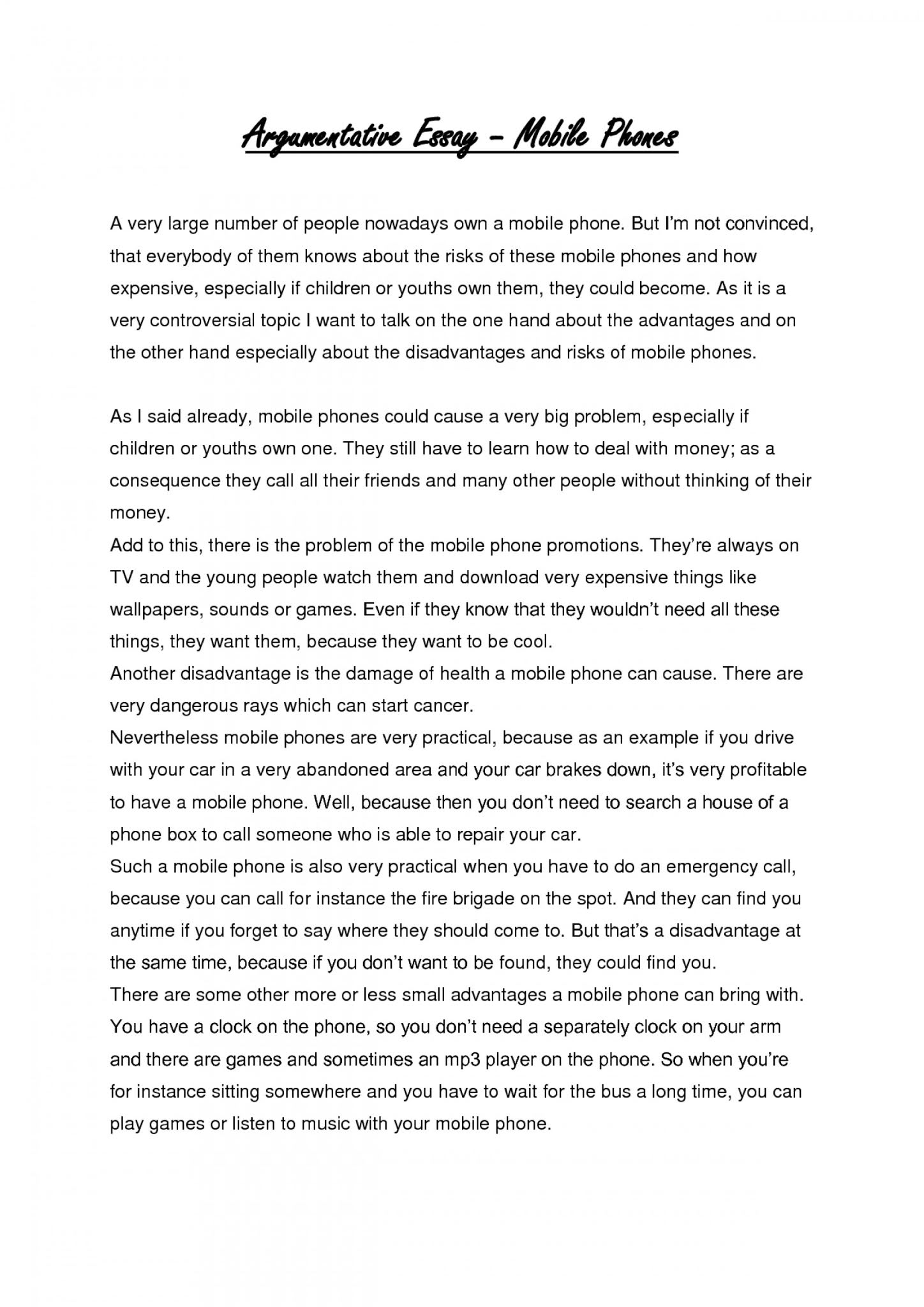 Persuasive Essay Examples College Level Birthday Letter