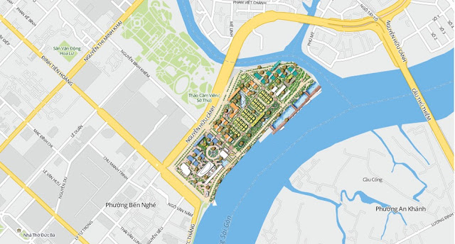 Vị trí VINHOMES GOLDEN RIVER