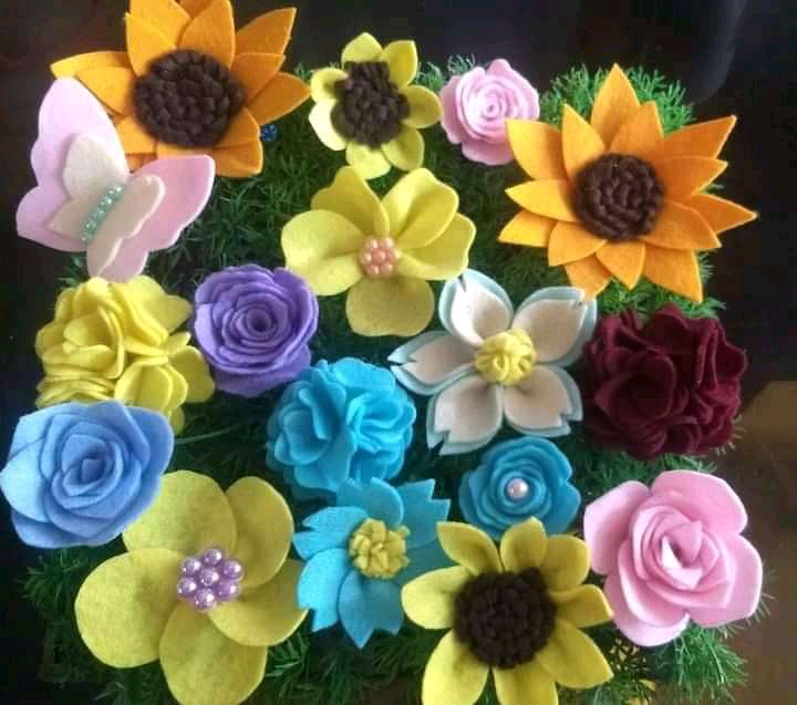 12 Moldes de flores para artesanato: EVA - FELTRO - PAPEL - Ver e Fazer