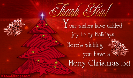 Christmas Thank You Cards - Slim Image