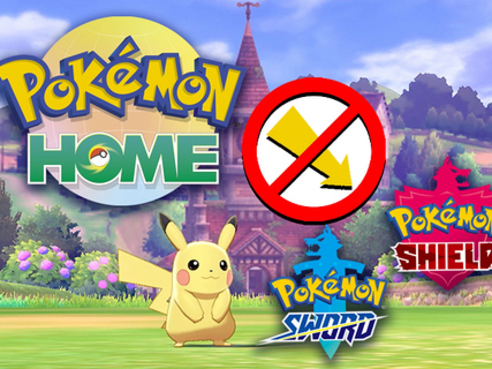 Pokemon Vai Home Page Na Tela Do Portátil Do Close-up No Fundo Do