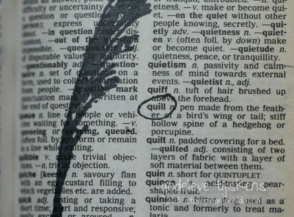StampingMathilda Dictionary Quill
