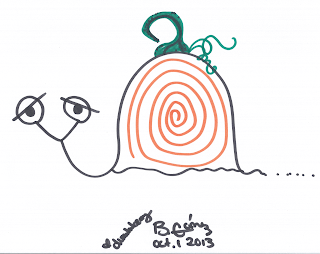 Dummberry as a swirly pumpkin for Happy October 1st Day 2013 - BeckyCharms & Co.