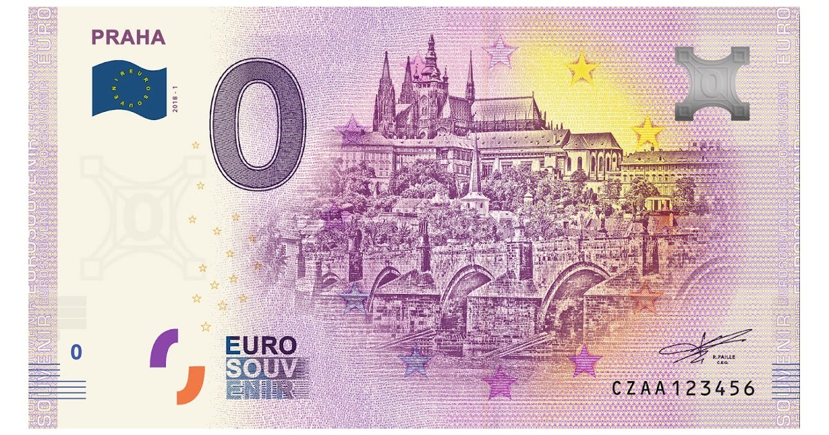 Czech 0 (zero) Euro banknotes