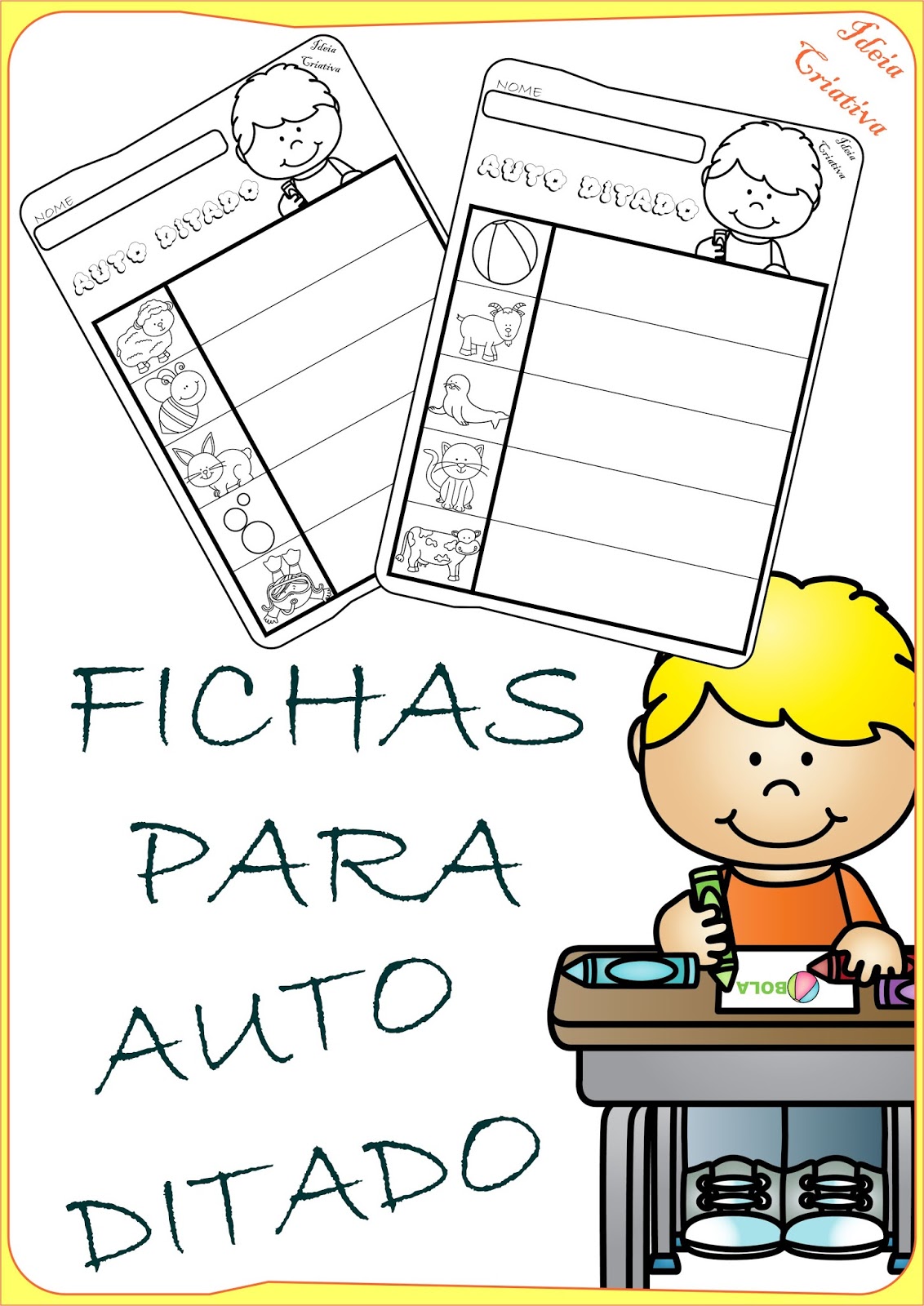 Auto Ditado 1 Ano Sílabas Simples - FDPLEARN