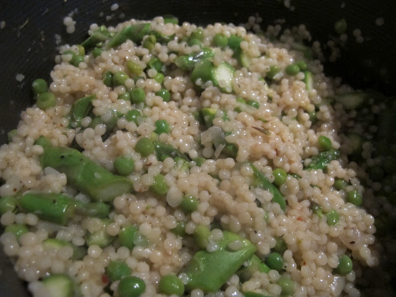 MORE TIME AT THE TABLE Toasted Israeli Couscous PrimaveraAll from