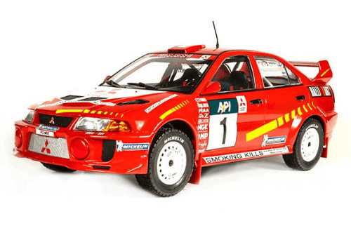 les plus grandes voitures de rallye 1:18 Mitsubishi Lancer Evo V 1998 T. Mäkinen