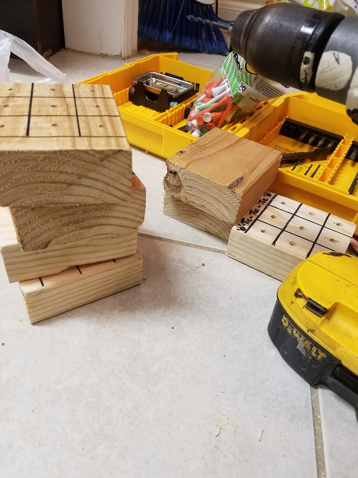 Cub Scouts starting with Tigers 2015 Bear Scout wooden tic tac toe