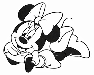 desenho da Minnie para pintar