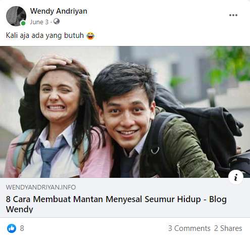 Mendapatkan Backlink Facebook Melalui Update Status Mendapatkan Backlink Facebook Melalui Update Status
