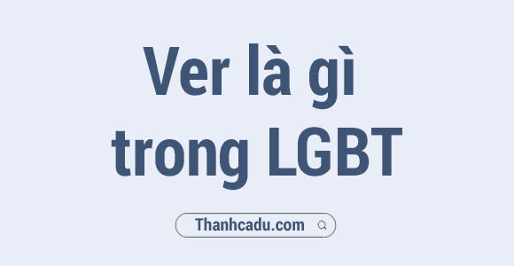 Ver là gì trong LGBT? Quá chuẩn luôn