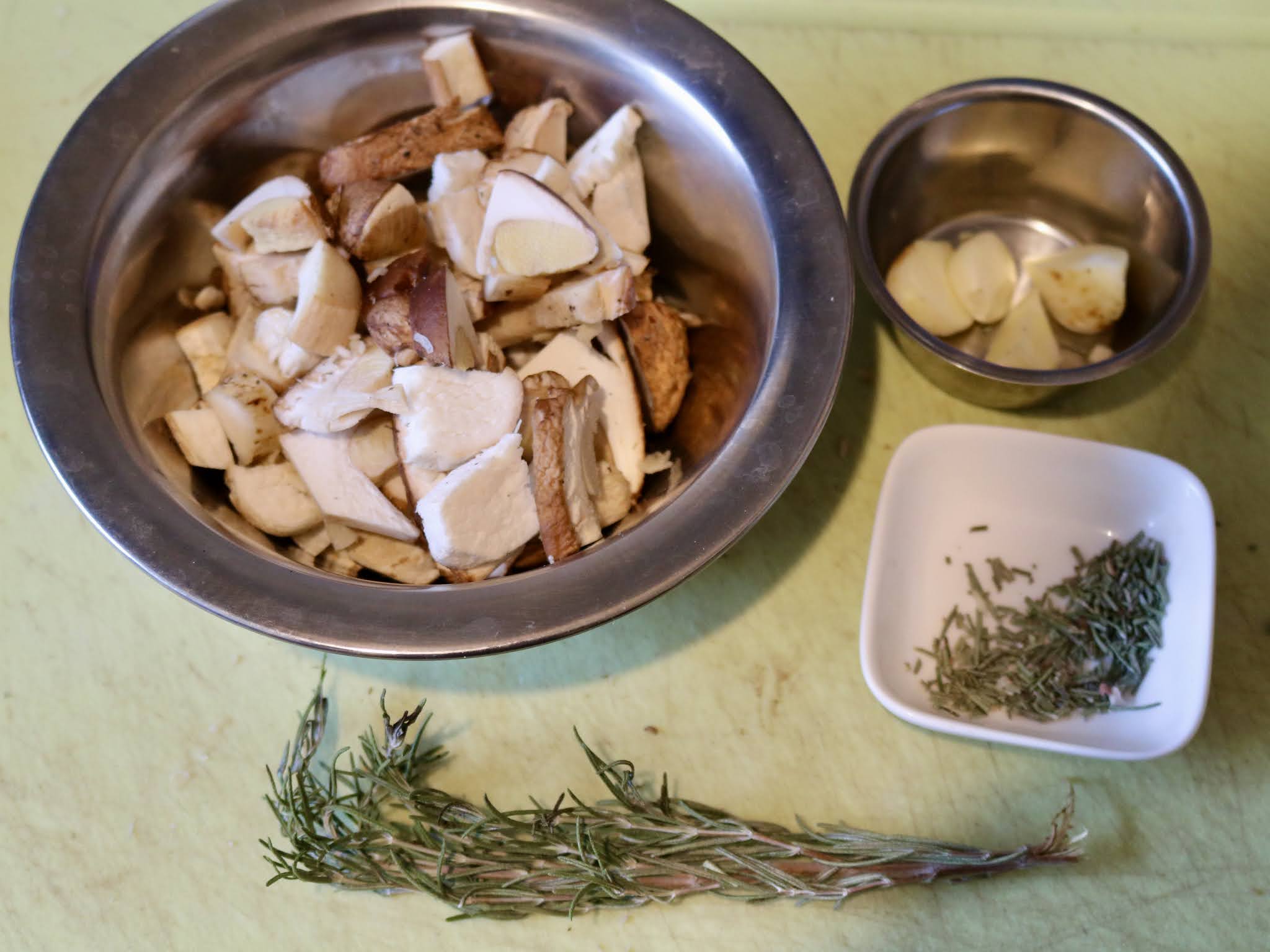 Kastanien Pasta mit Steinpilzen Kastanien Pasta mit Steinpilzen
